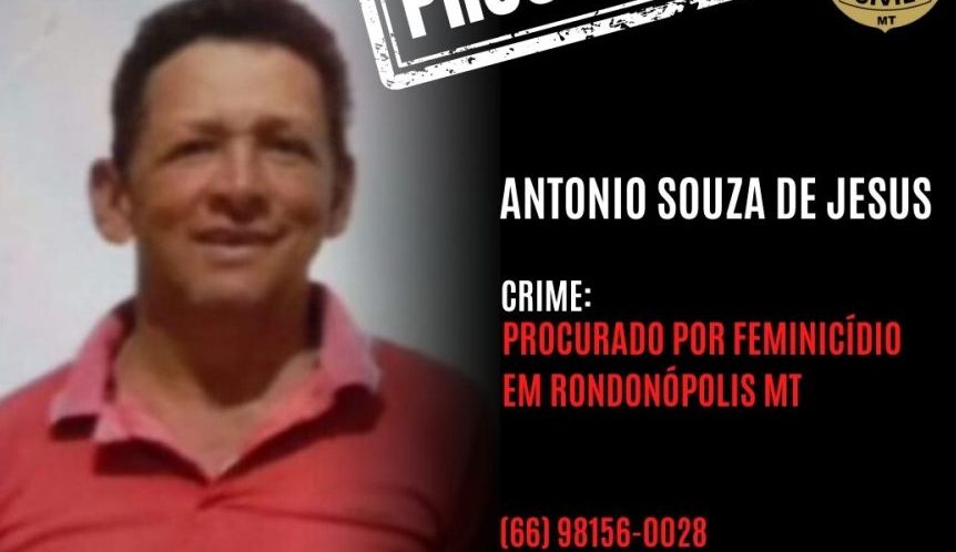 Polícia Civil busca pedreiro que matou companheira em Rondonópolis