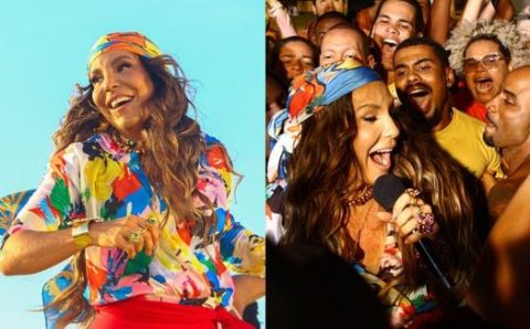 Rainha da Bahia! Ivete Sangalo arrasa com look vibrante e se joga no meio dos fãs durante gravação de novo EP