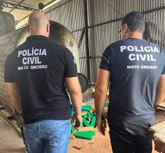 Polícia Civil incinera cerca de uma tonelada de maconha apreendida em Itiquira